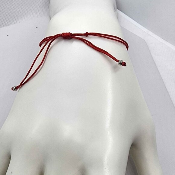 NEW Sterling Silver 925 Round Design With Adjustable Bracelet - Picture 3 of 3